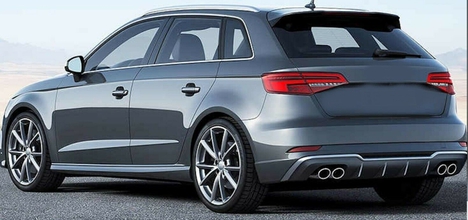 AUDI A3 2016-2020 HATCHBACK IÇIN UYUMLU S3 DIFUZOR (NORMAL TAMPON İÇİN)